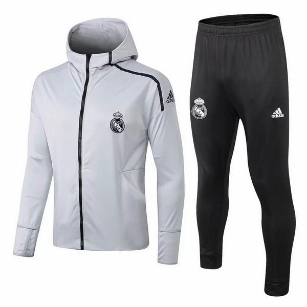 Chandal Del Real Madrid 2018-2019 Gris Negro
